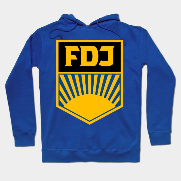 FDJ - Free German Youth Logo Hoodie by GetThatCar